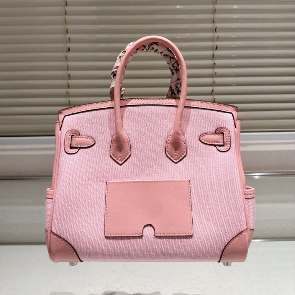 H**me5 Birkin 25 Cargo Travel Bag Pink 25Cm