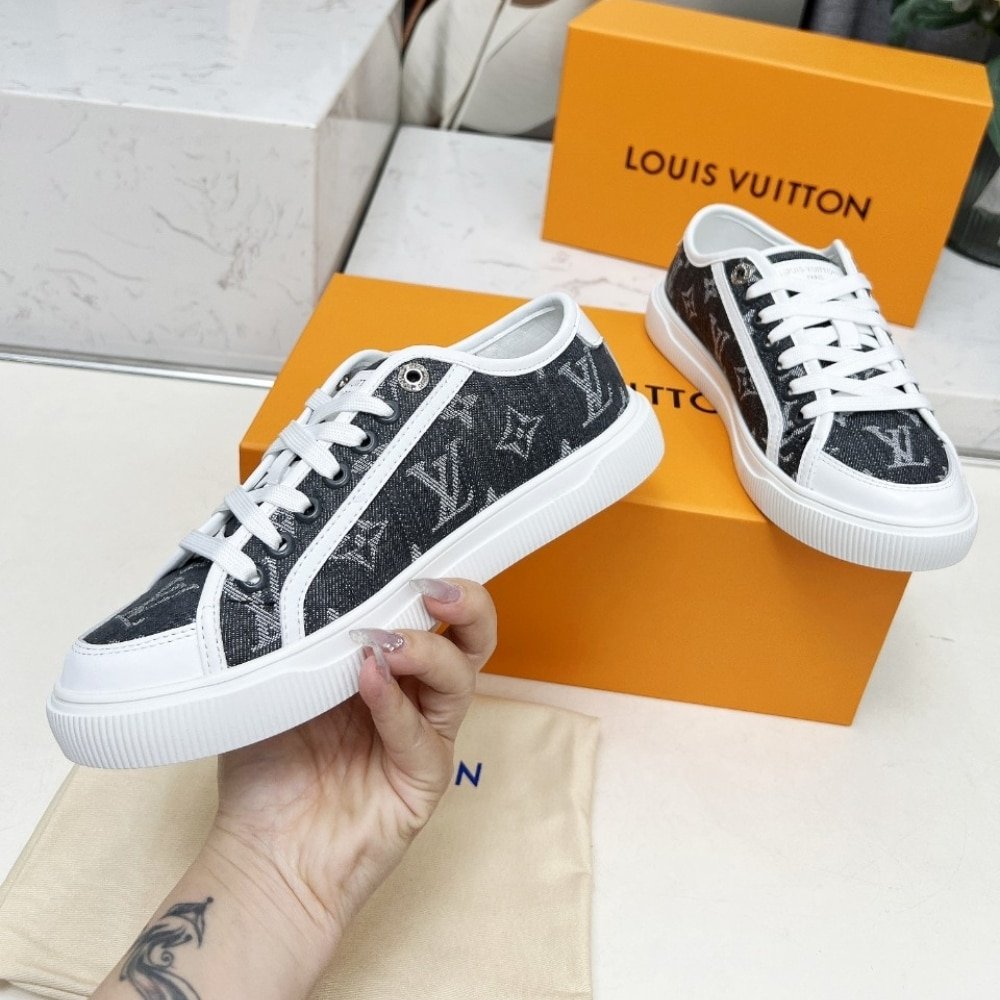 L0vis Vvtt0n Lv Lagoon Sneaker Denim Gris 1Agygk