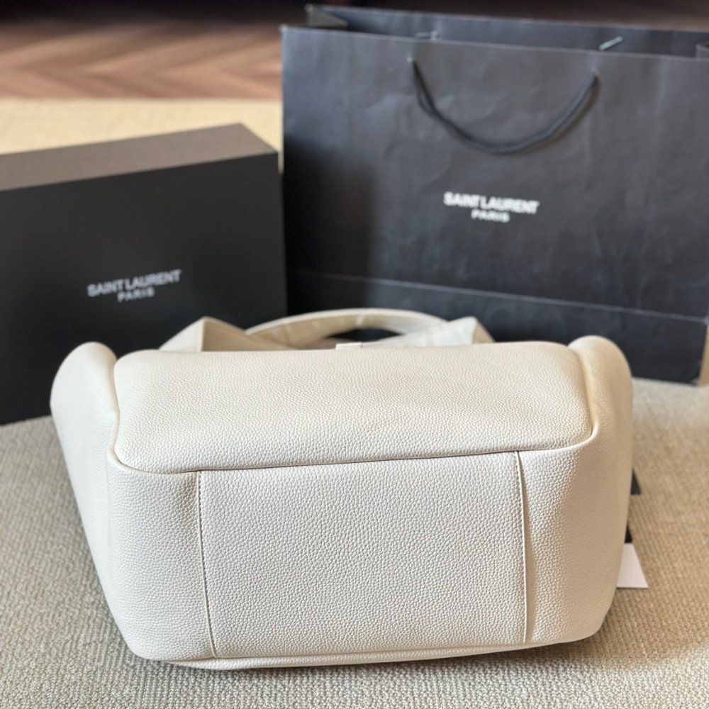 Sa1nt Lau*nt Le 5 À 7 Bea In Grained Leather White 50Cm 763435Aaddg