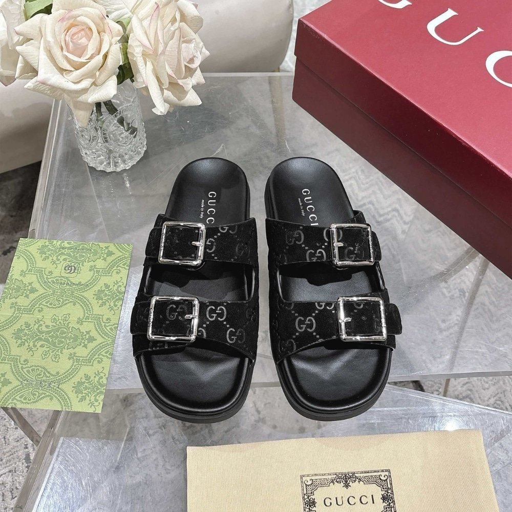 Gvc*1 Women’s Slide Sandal Black ‎816380 Aaduo 1000