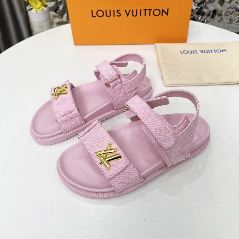 L0vis Vvtt0n Lv Sunset Flat Comfort Sandal Rose 1Adidb