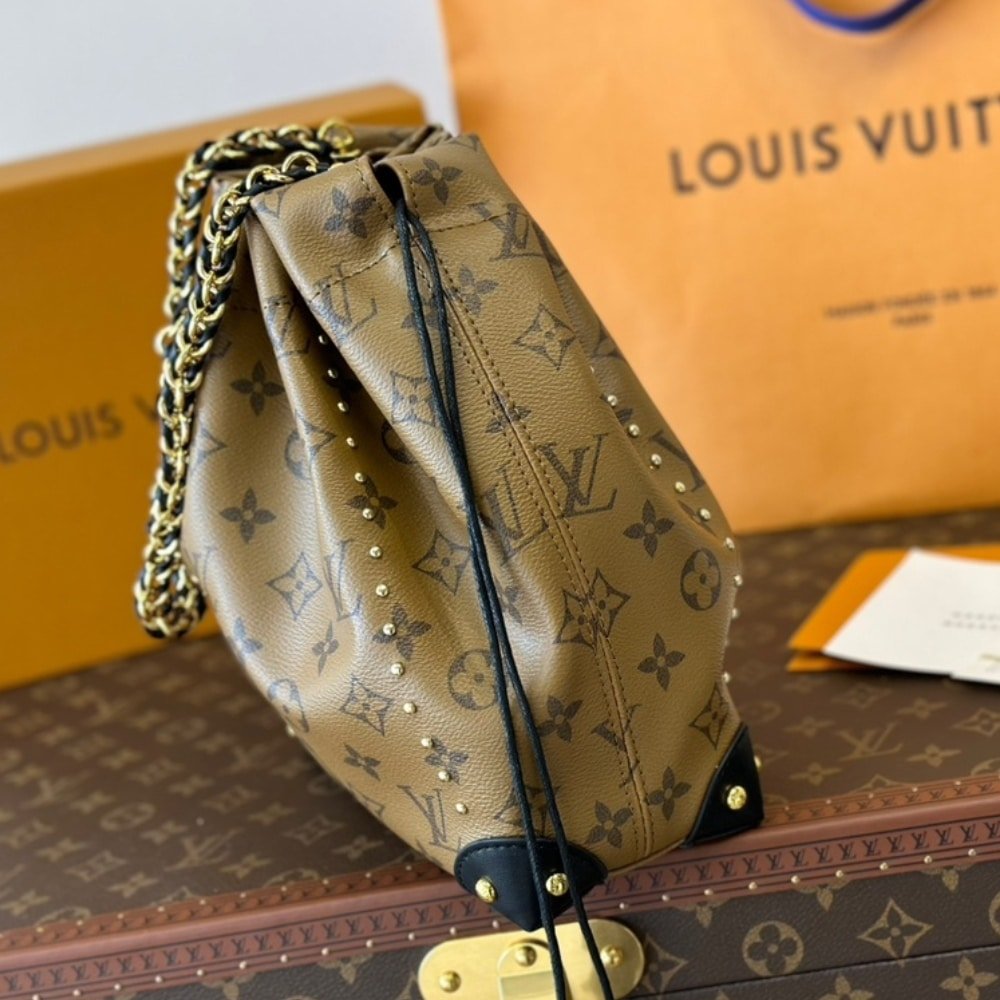 L0vis Vvtt0n Noé Trunk PM Bag Monogram Reverse Brown 20Cm M13324