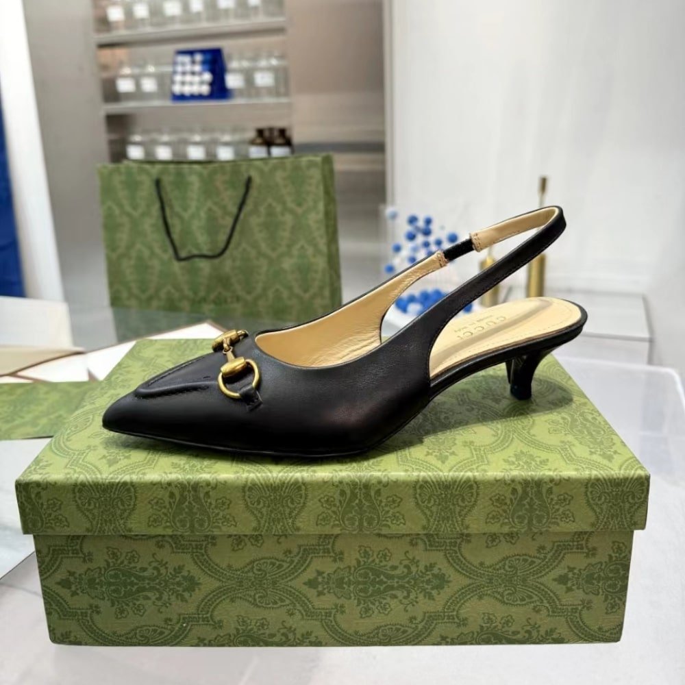 Gvc*1 Women’s Horsebit Slingback Pump Black 782407 Dmbt0 1000