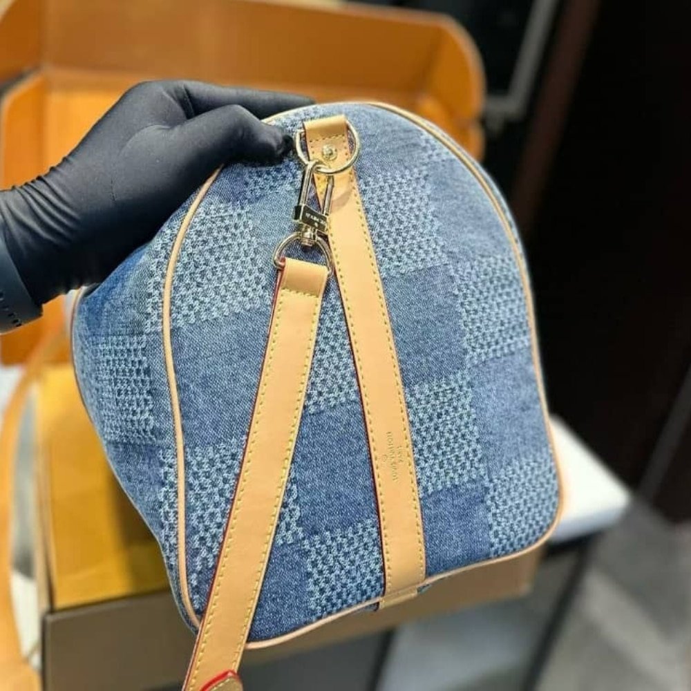 L0vis Vvtt0n Keepall Bandoulière Denim Other Blue 45Cm N40739