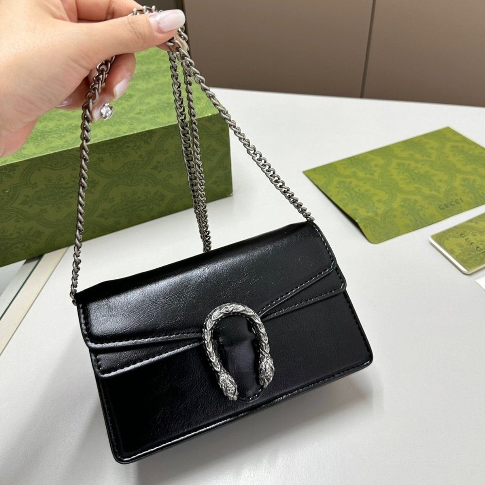 Gvc*1 Dionysus S*per Mini Bag Patent Leather Black 18Cm 795368 0Aaa6 1000