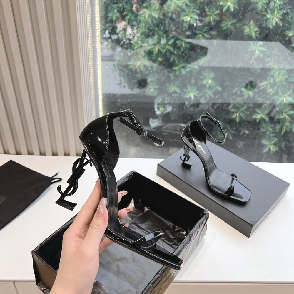 Sa1nt Lau*nt Opyum Sandals In All Black 5576620Npvv1000