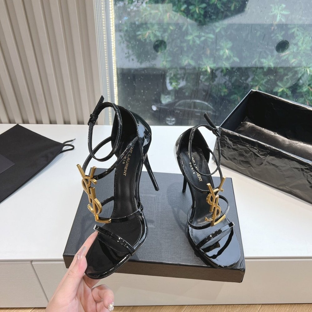 Sa1nt Lau*nt Cassandra Sandals In Black 6301091Tvkk1000