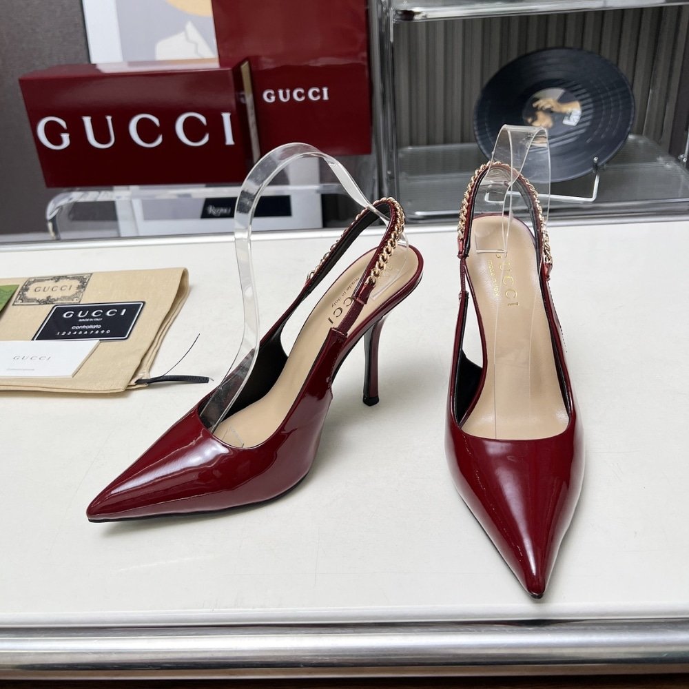 Gvc*1 Signoria Slingback Pump In Rosso Ancora Red 783821 Bnc80 6207