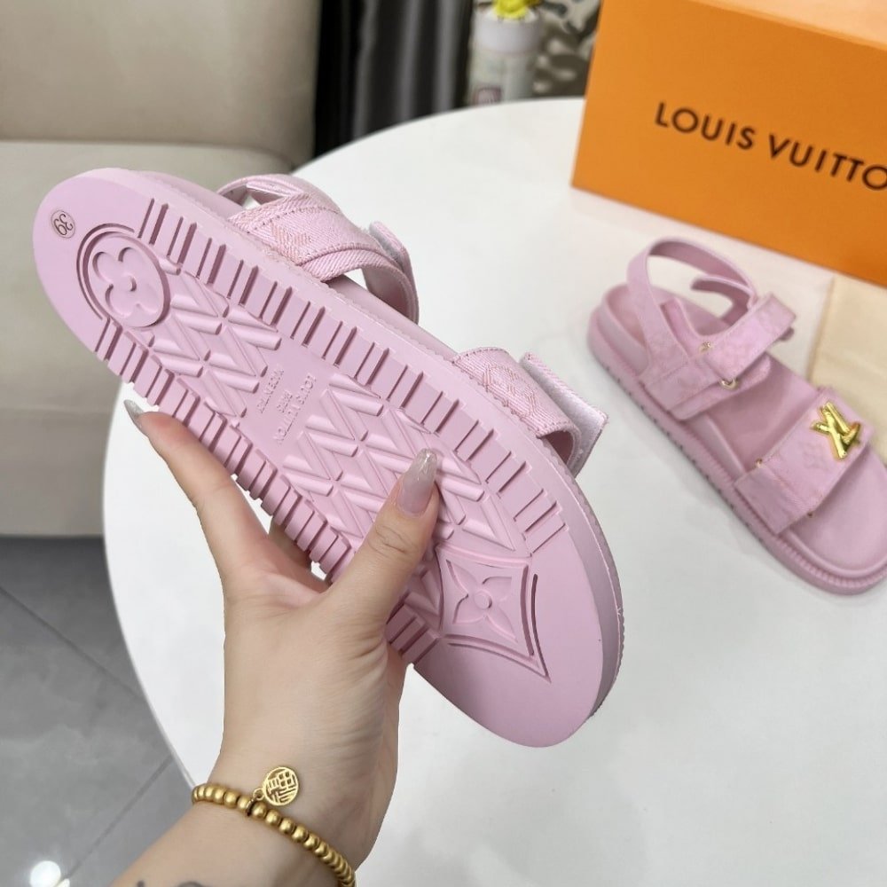 L0vis Vvtt0n Lv Sunset Flat Comfort Sandal Rose 1Adidb
