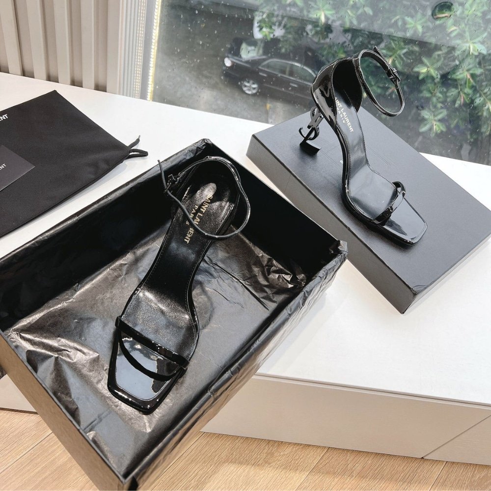 Sa1nt Lau*nt Opyum Sandals In All Black 5576620Npvv1000