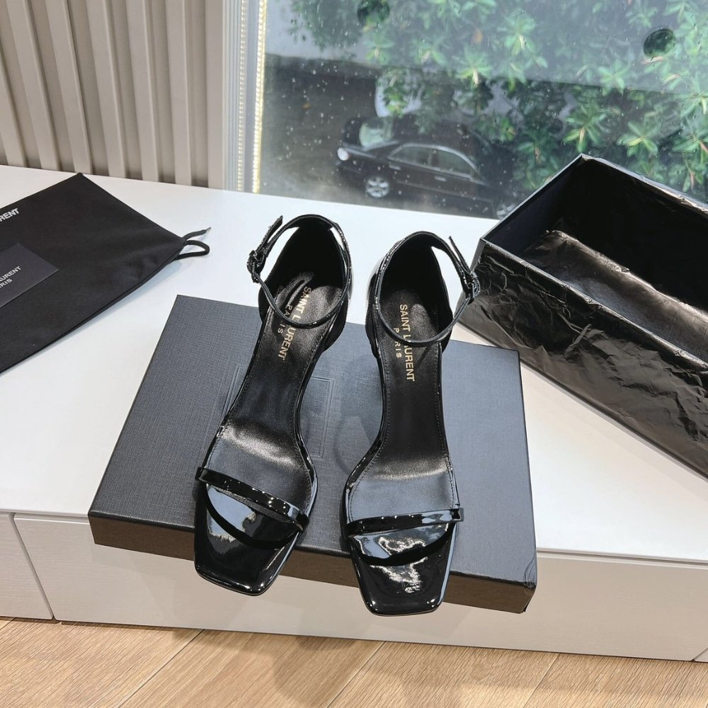 Sa1nt Lau*nt Opyum Sandals In Black 5576620Npkk1000