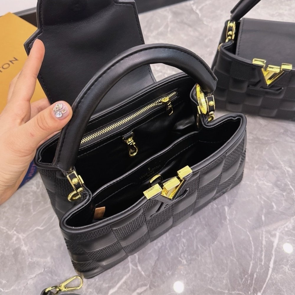 L0vis Vvtt0n Capucines BB Bag Damier Black 27Cm M59225