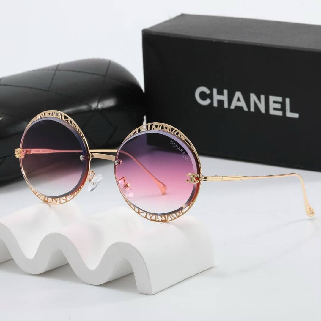 Ch**el Soleil Vintage Sunglasses Purple Rose