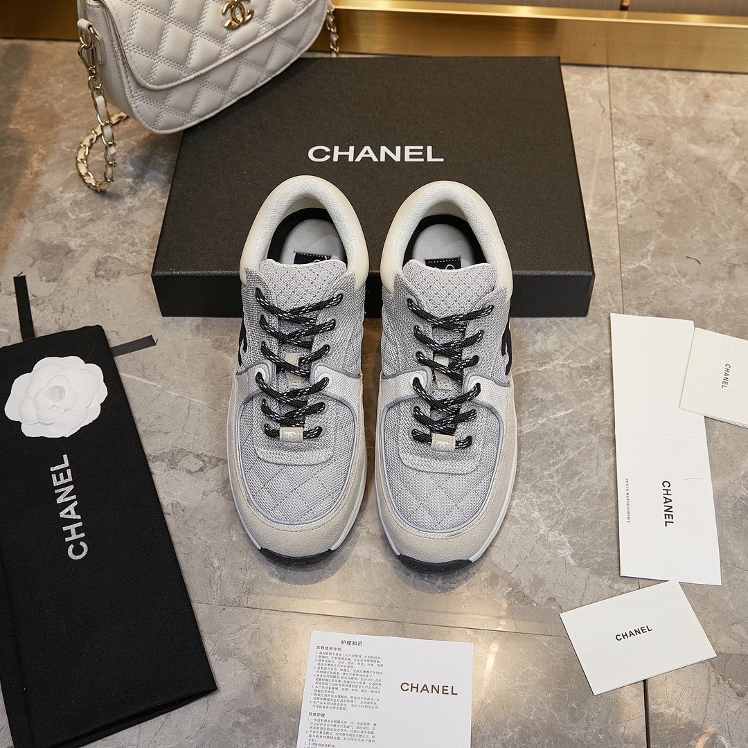 Ch**el Low Top Trainer Gray White