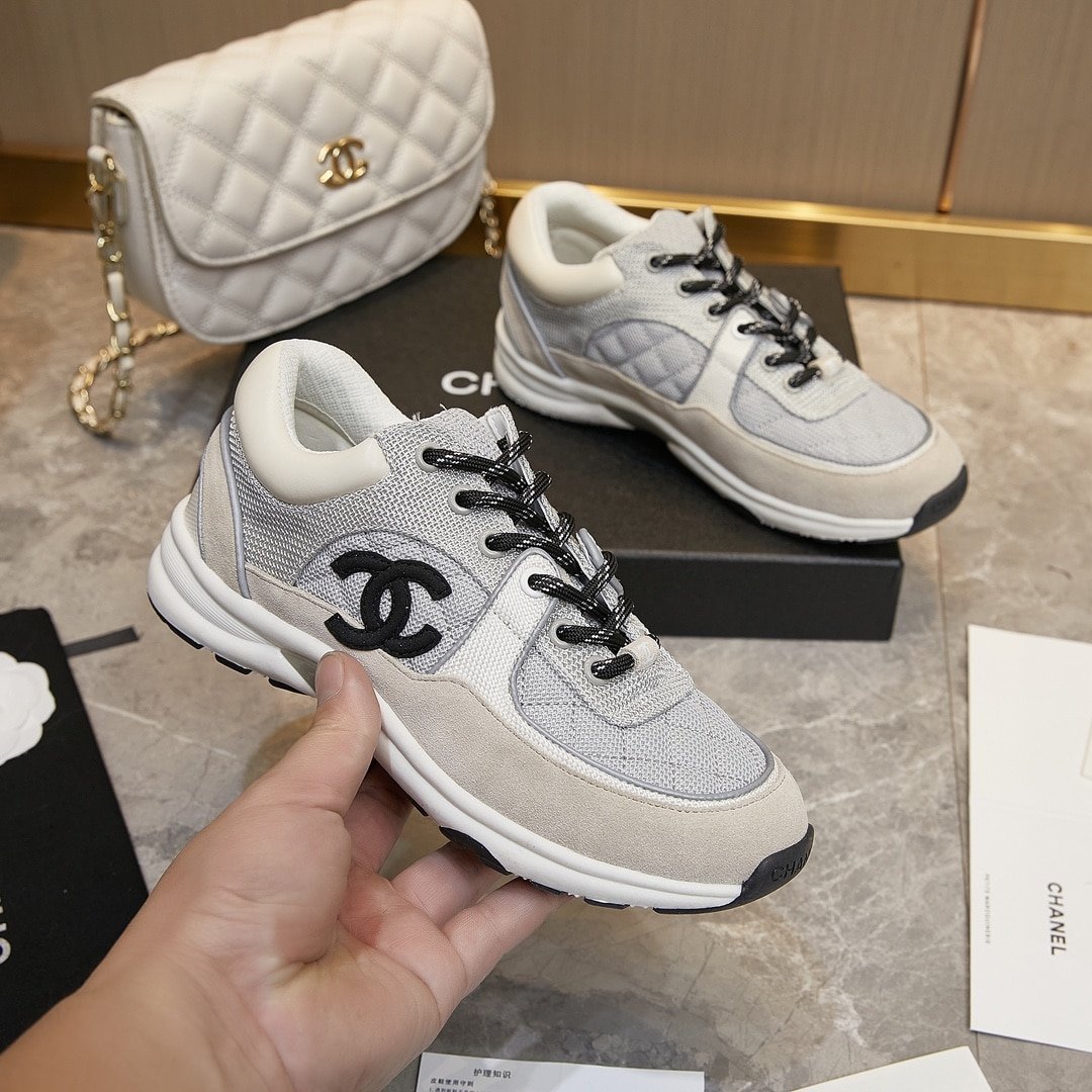 Ch**el Low Top Trainer Gray White