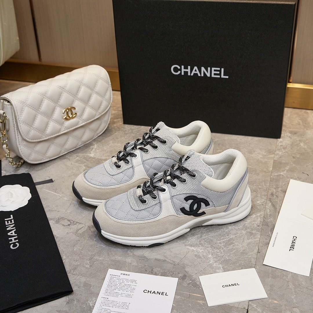 Ch**el Low Top Trainer Gray White