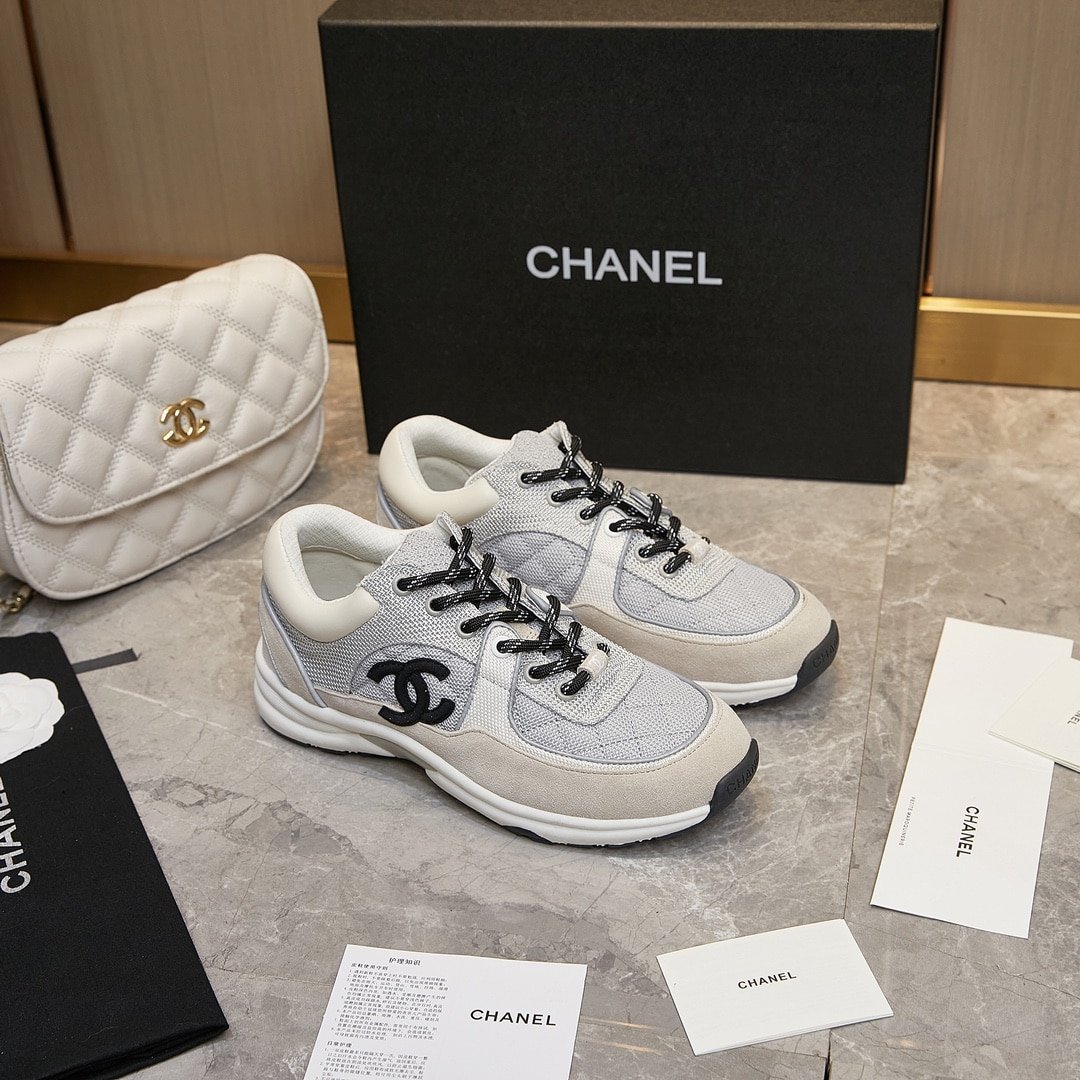 Ch**el Low Top Trainer Gray White