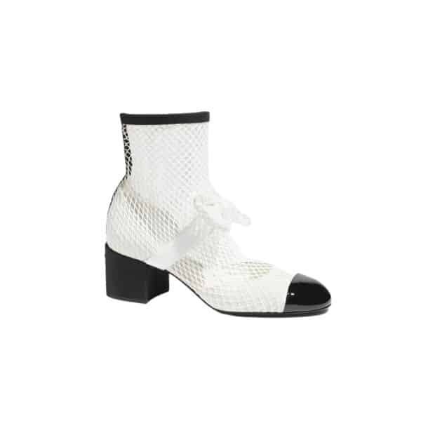 Ch**el Mary Janes White And Black G40097 Y56613 K5928
