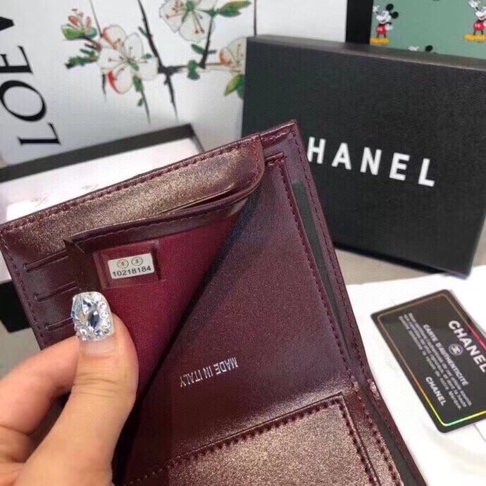 Ch**el Classic Small Flap Wallet Black 12Cm Ap0231 Y01295 C3906