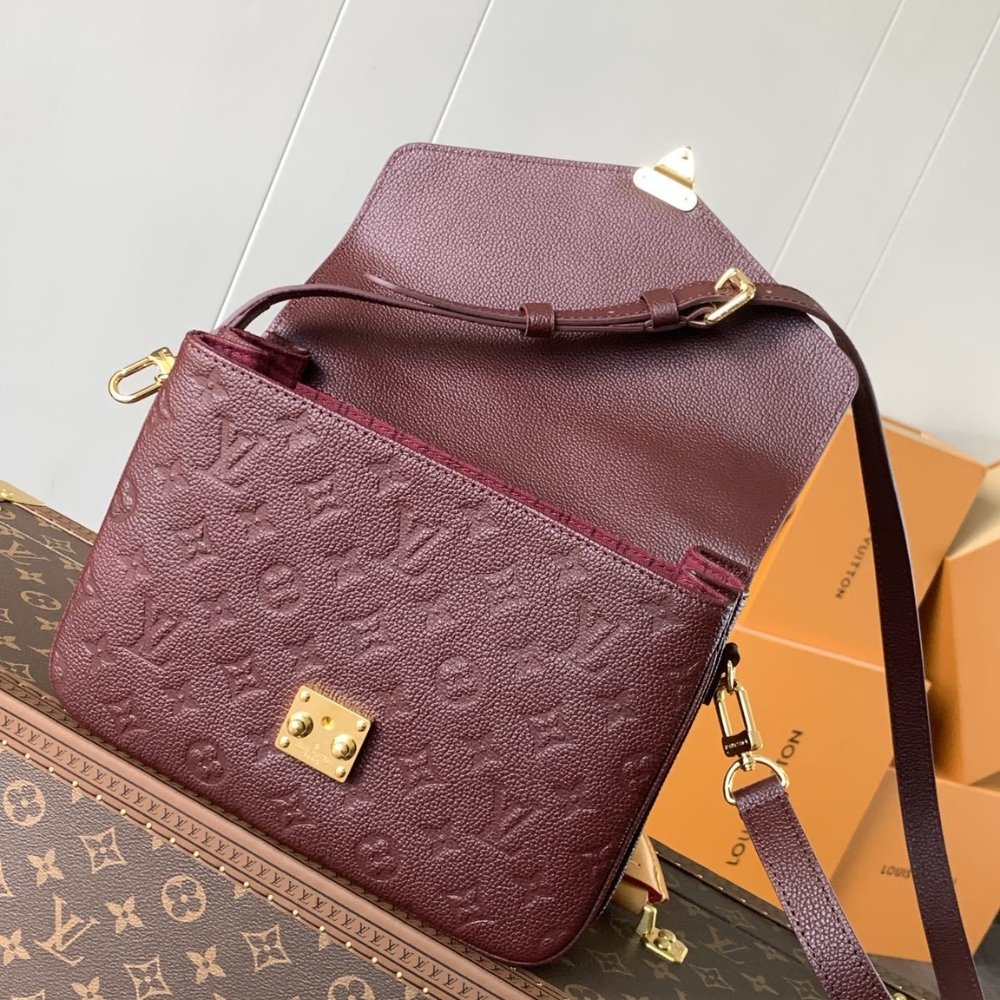 [S*per Vip 1:1] L0vis Vvtt0n Pochette Metis MM Grenat 25Cm M25939