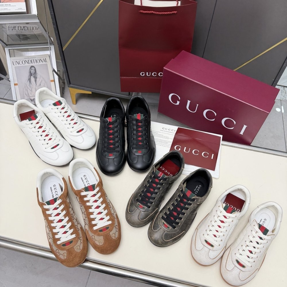 Gvc*1 Men Shift Trainers White Leather 857018 Aafuh 9245