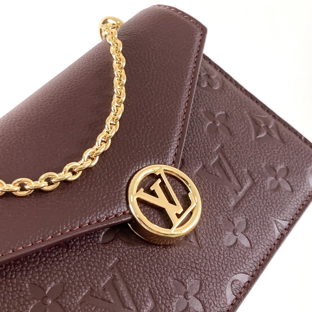 [S*per Vip 1:1] L0vis Vvtt0n Wallet On Chain Rosy Grenat Red 19Cm M25814