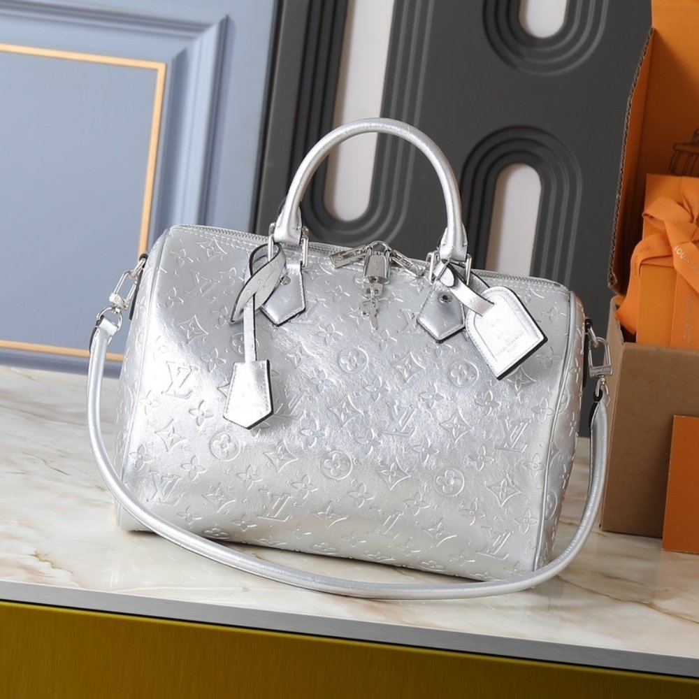 L0vis Vvtt0n Speedy Soft Bandoulière 30 Monogram Silver 30Cm N89437