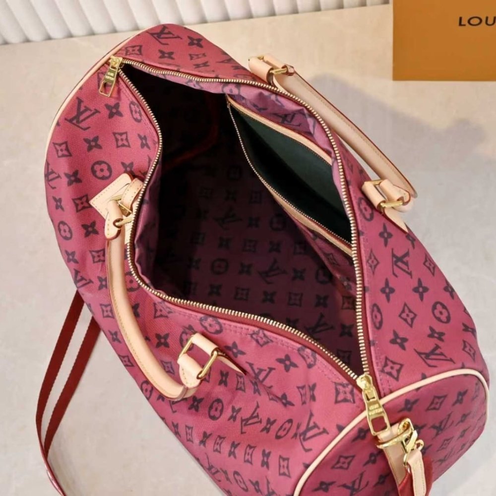 L0vis Vvtt0n Keepall Foldable 45 Monogram Red 45Cm M25772