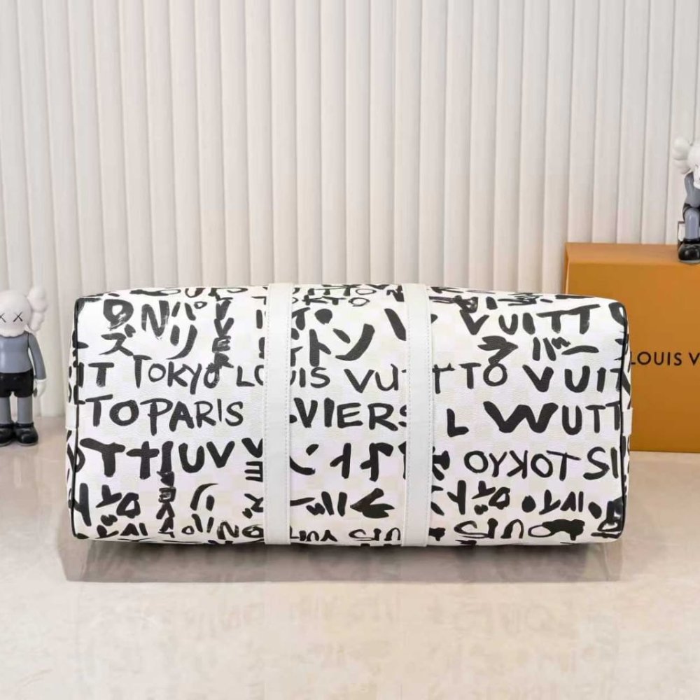 L0vis Vvtt0n Keepall Bandoulière 50 Black And White 50Cm N40804