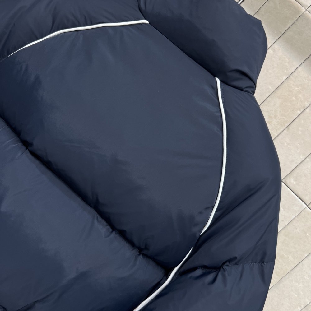 M1um1u Technical Ponge Down Jacket Navy Ml1309 158A F0008 S Ooo