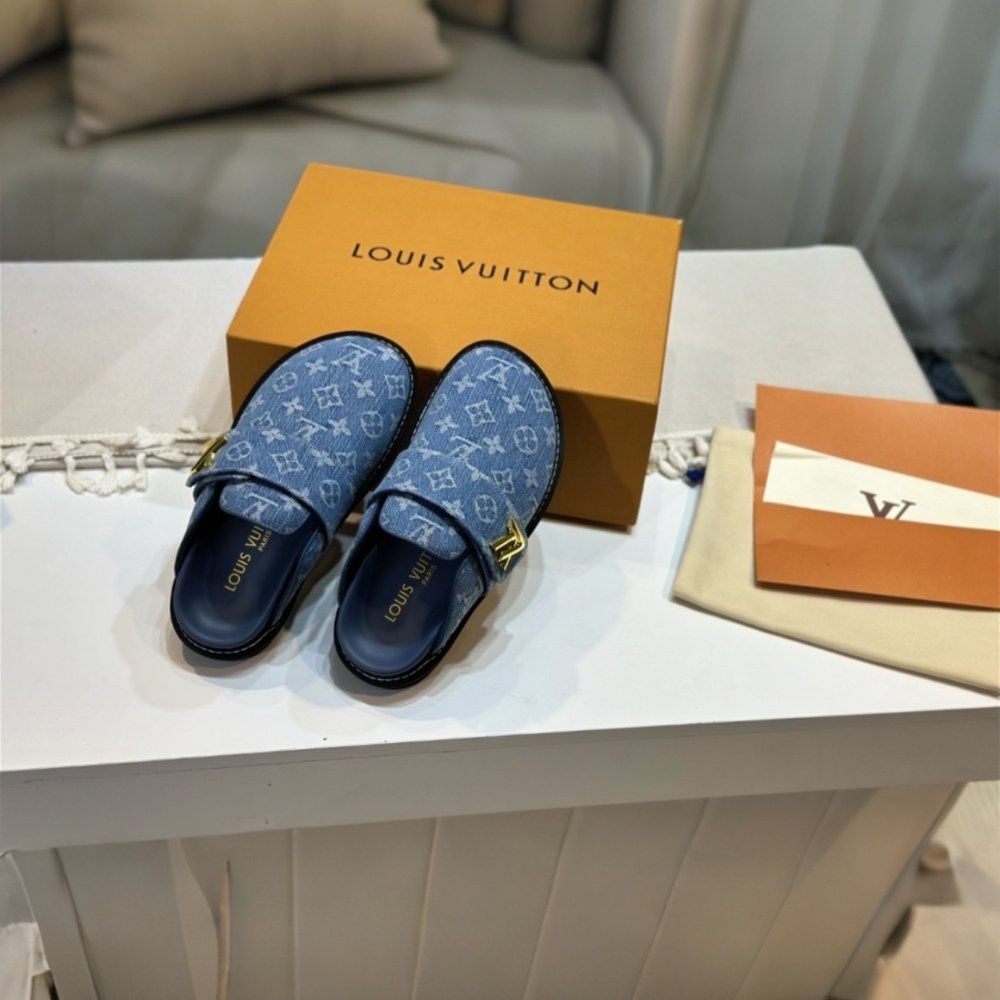 L0vis Vvtt0n Lv Cosy Comfort Mule Blue 1Agvoo