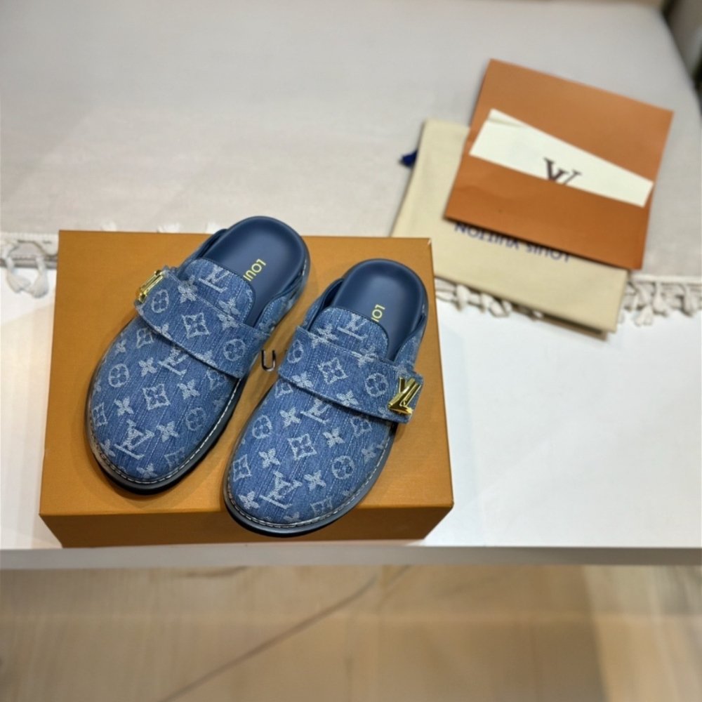 L0vis Vvtt0n Lv Cosy Comfort Mule Blue 1Agvoo