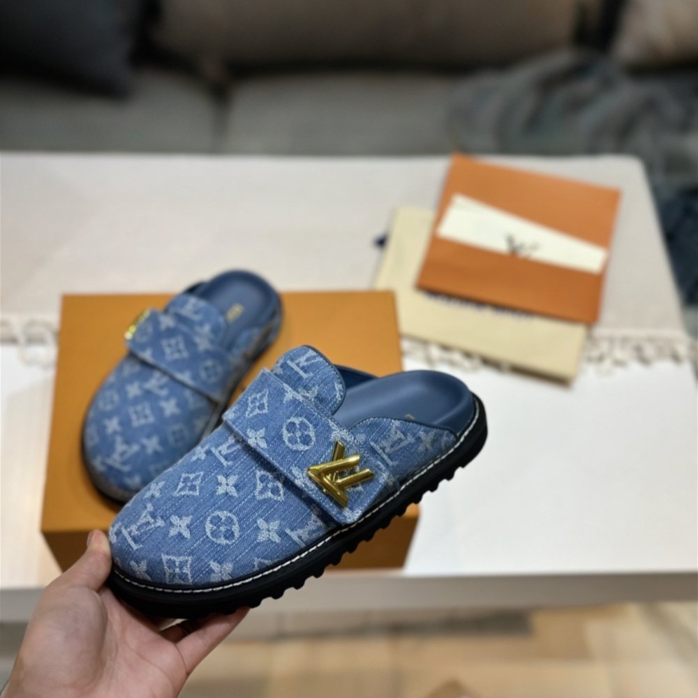 L0vis Vvtt0n Lv Cosy Comfort Mule Blue 1Agvoo