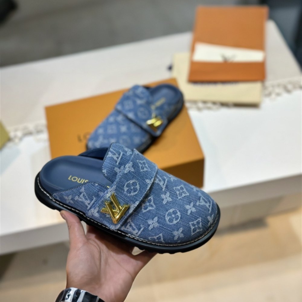 L0vis Vvtt0n Lv Cosy Comfort Mule Blue 1Agvoo