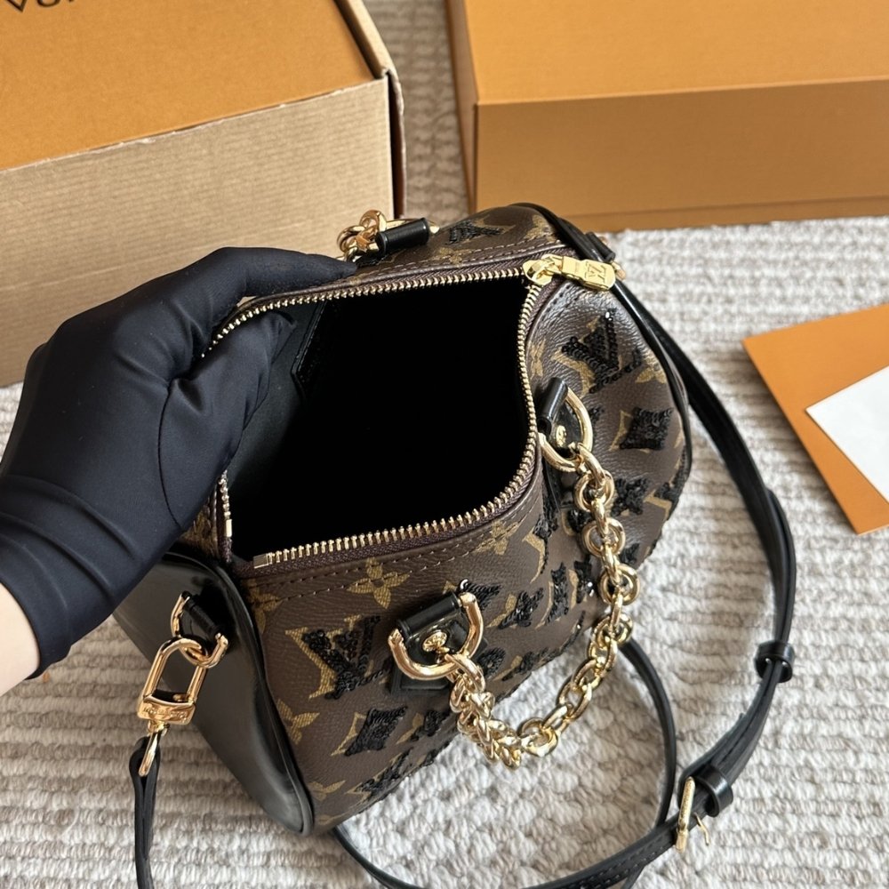 L0vis Vvtt0n Speedy Bandouliere 20 Monogram Canvas Brown 20Cm M26314