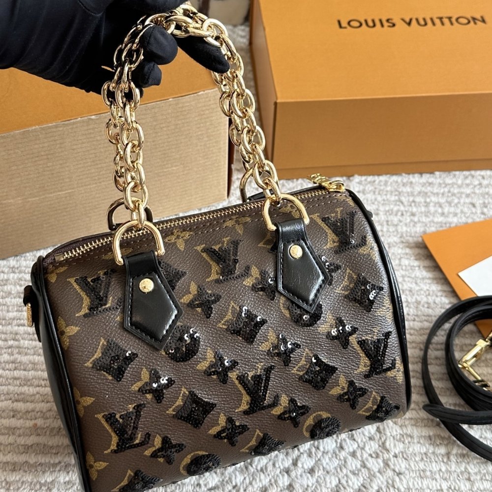 L0vis Vvtt0n Speedy Bandouliere 20 Monogram Canvas Brown 20Cm M26314