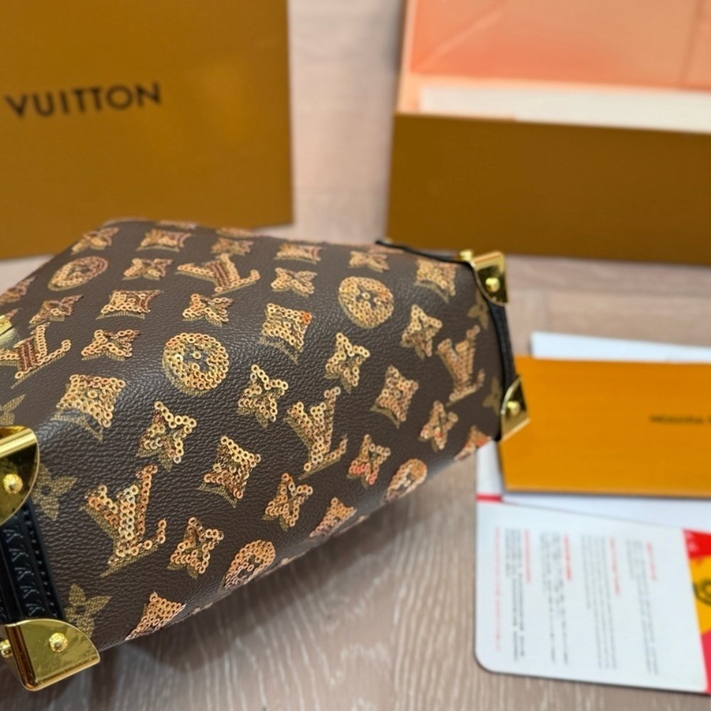 L0vis Vvtt0n Side Trunk MM Monogram Canvas Brown 23Cm M27036