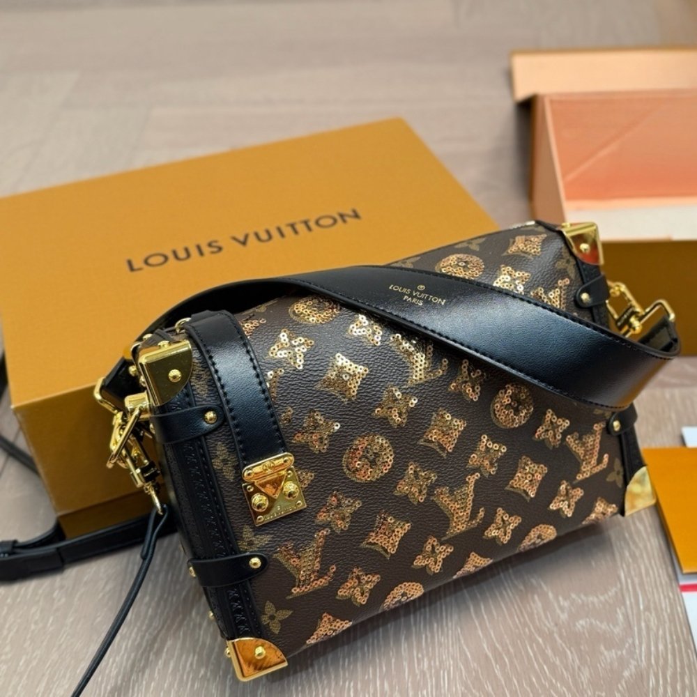 L0vis Vvtt0n Side Trunk MM Monogram Canvas Brown 23Cm M27036
