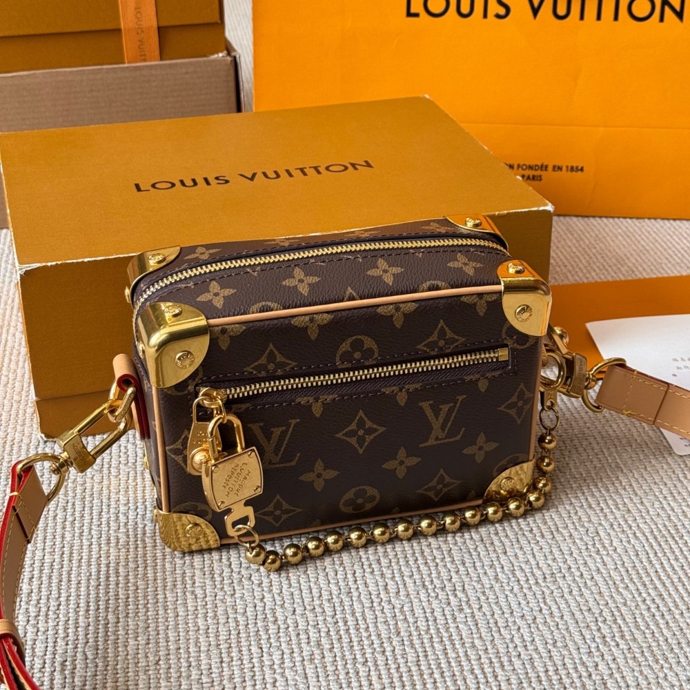 L0vis Vvtt0n Mini Soft Trunk G69 Monogram Brown 18Cm M14729