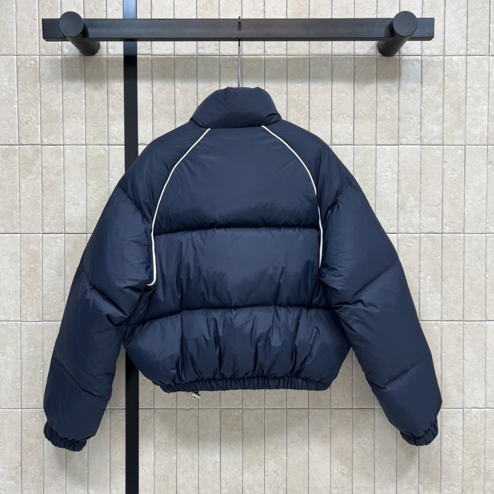 M1um1u Technical Ponge Down Jacket Navy Ml1309 158A F0008 S Ooo