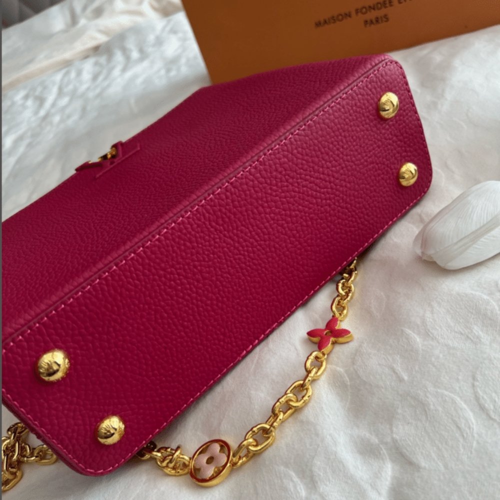 L0vis Vvtt0n Capucines Mm Bag Dark Pink 27Cm M20845