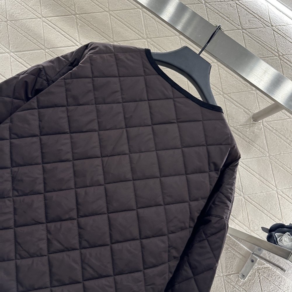 Pra*a Quilted Light Re Nylon Jacket Dark Brown 292167 1Wq9 F0003 S Ooo