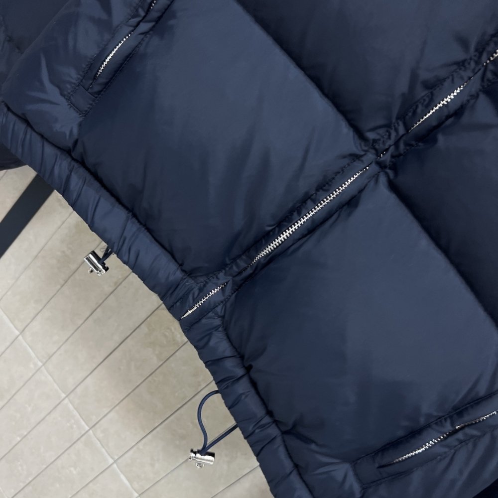 M1um1u Technical Ponge Down Jacket Navy Ml1309 158A F0008 S Ooo