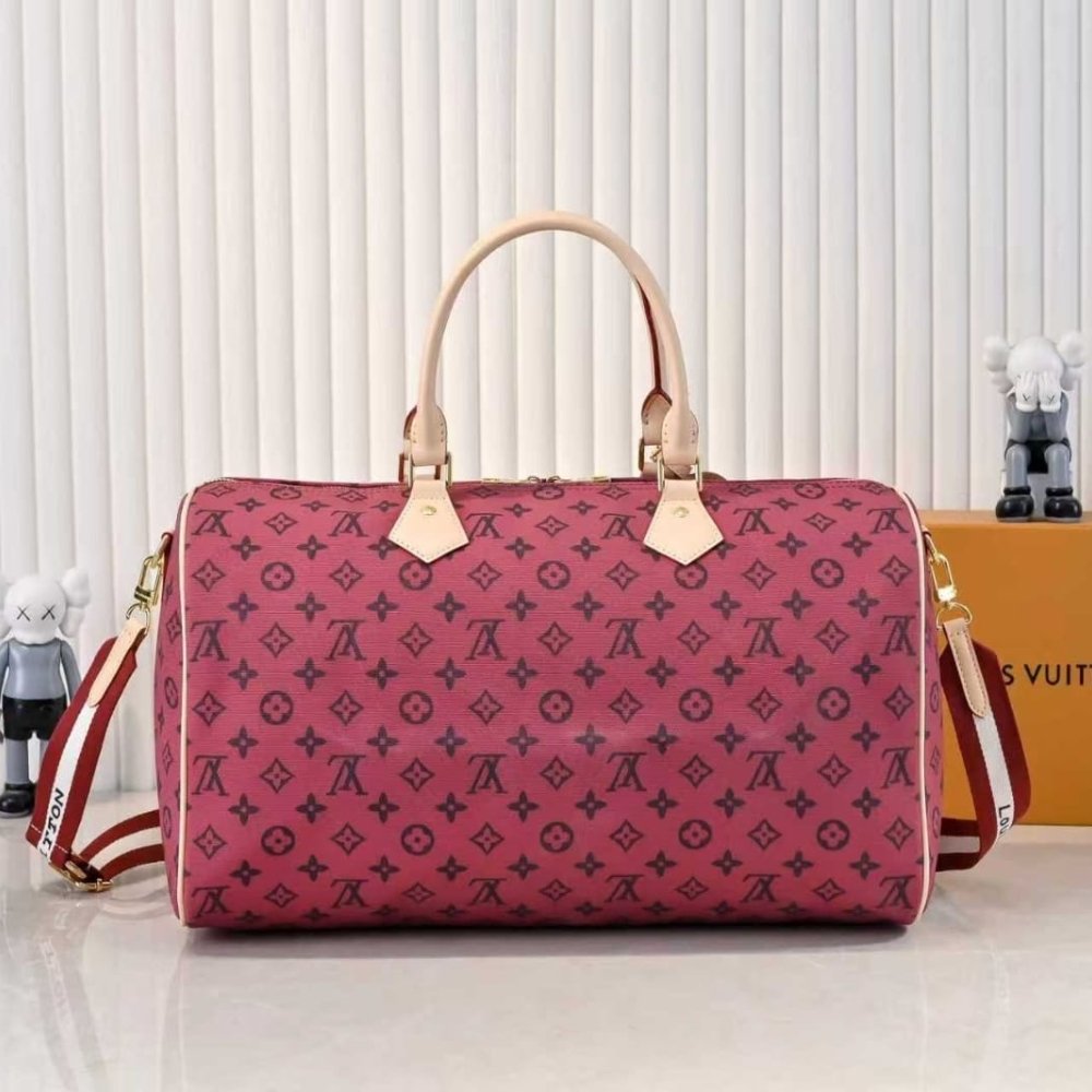 L0vis Vvtt0n Keepall Foldable 45 Monogram Red 45Cm M25772