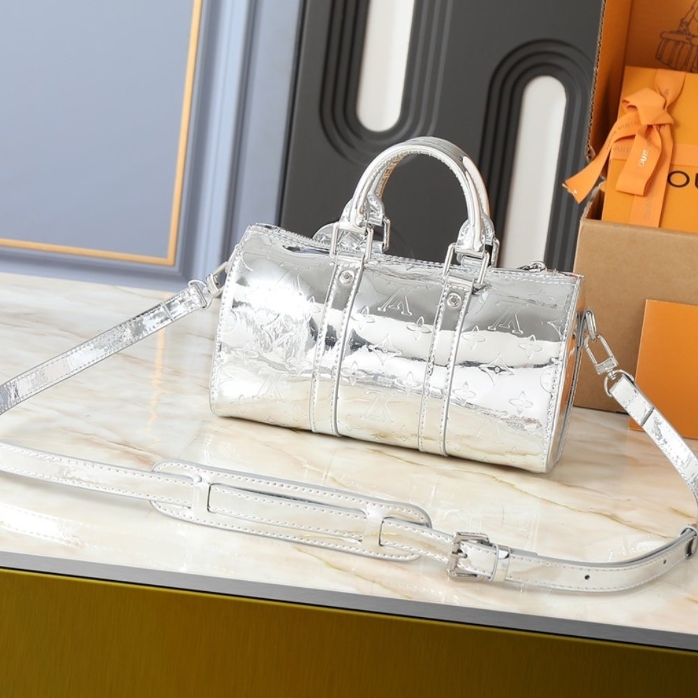 L0vis Vvtt0n Keepall Bandoulière 25 Silver 25Cm