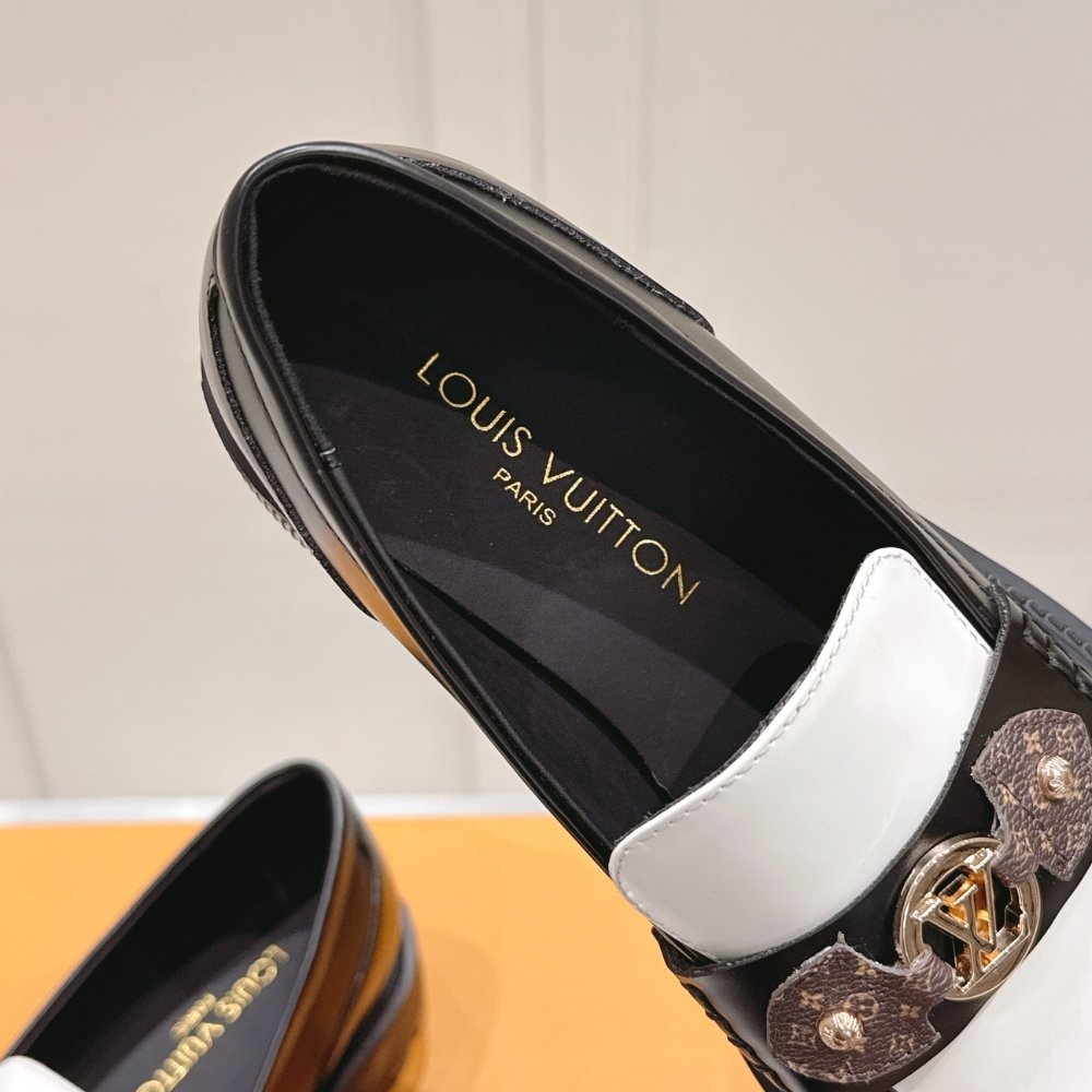 L0vis Vvtt0n District Flat Loafer Black And White 1Agxkv