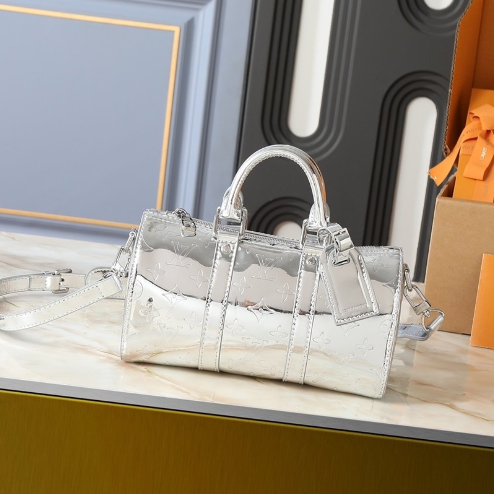 L0vis Vvtt0n Keepall Bandoulière 25 Silver 25Cm