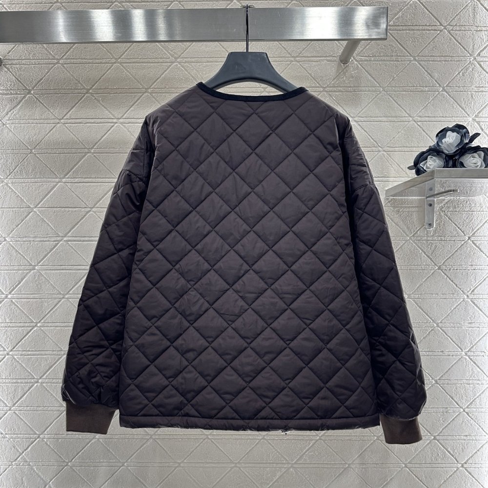 Pra*a Quilted Light Re Nylon Jacket Dark Brown 292167 1Wq9 F0003 S Ooo