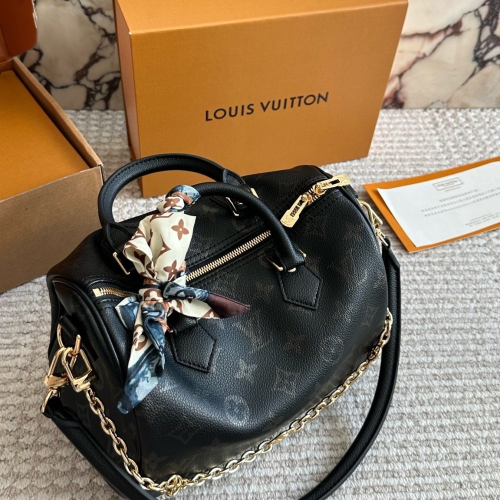 L0vis Vvtt0n Speedy Bandoulière 25 Black 25Cm M26486