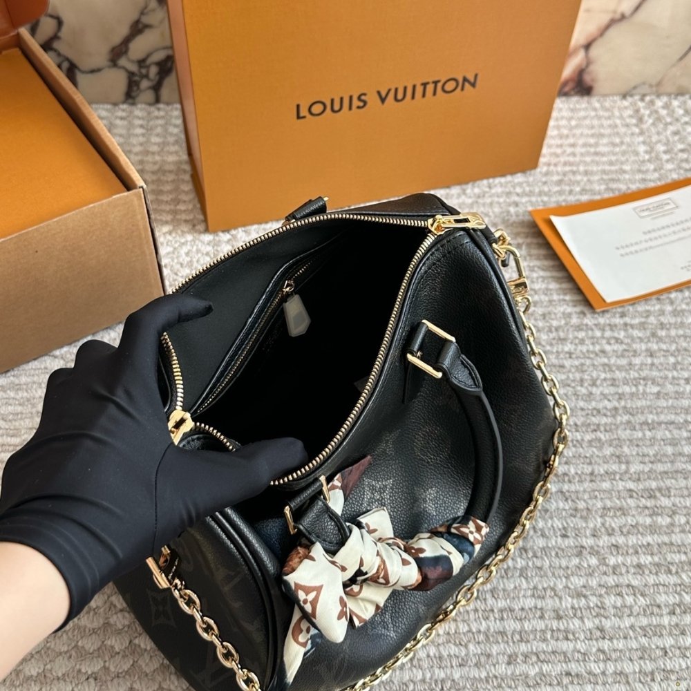 L0vis Vvtt0n Speedy Bandoulière 25 Black 25Cm M26486